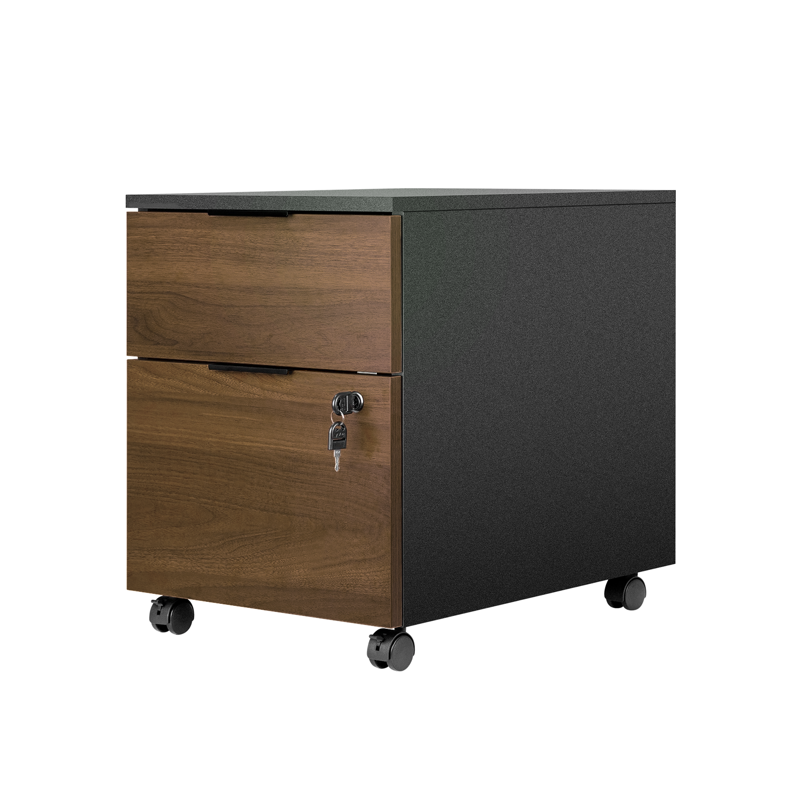 cajonera-ARTSPACEN-negra- | cajonera ARTSPACEN negra vista 3/4 frontal
