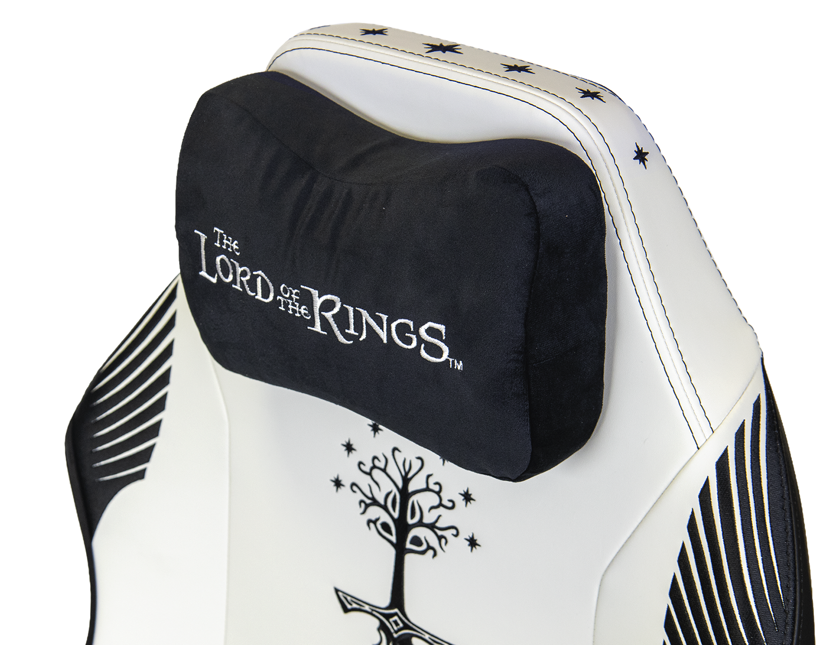 silla gaming Monarch The Lord Of The Rings Gondor detalle cojín frontal