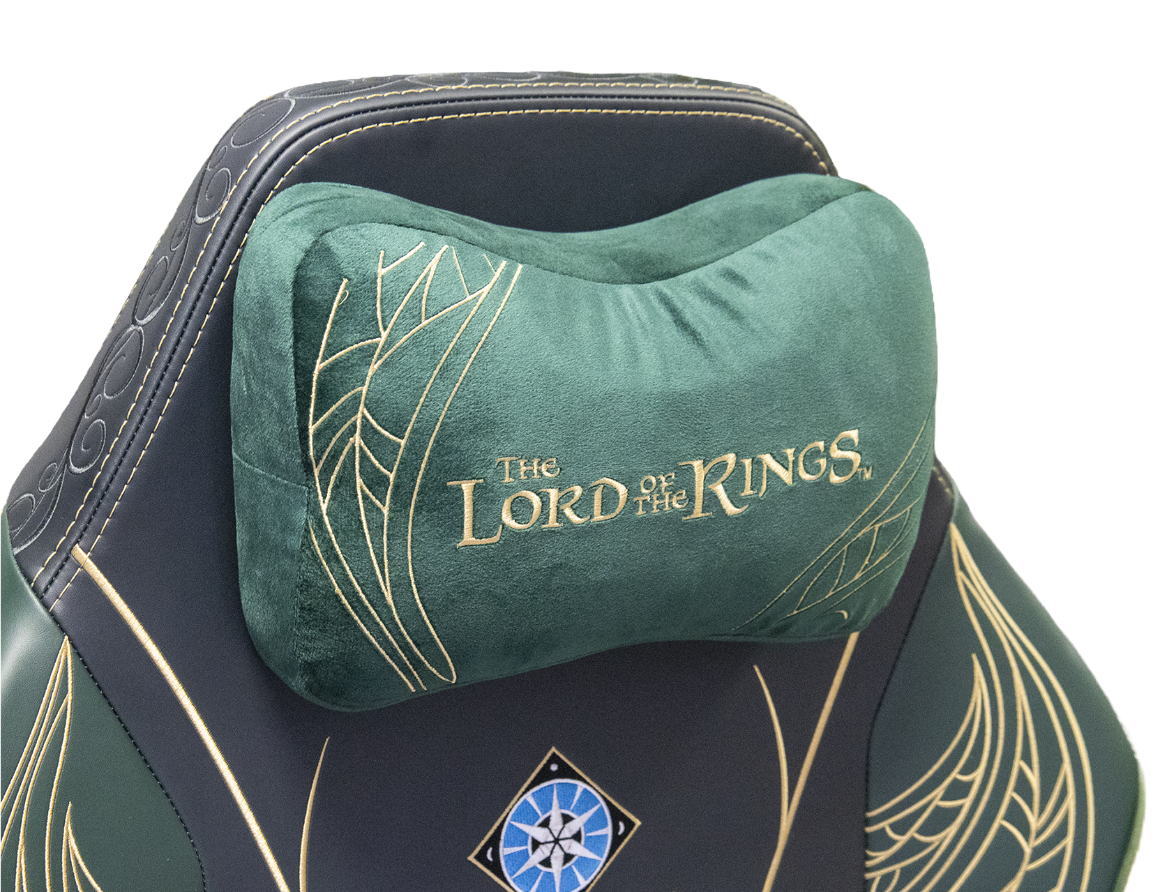 silla gaming Monarch The Lord Of The Rings Rivendell detalle cojín frontal