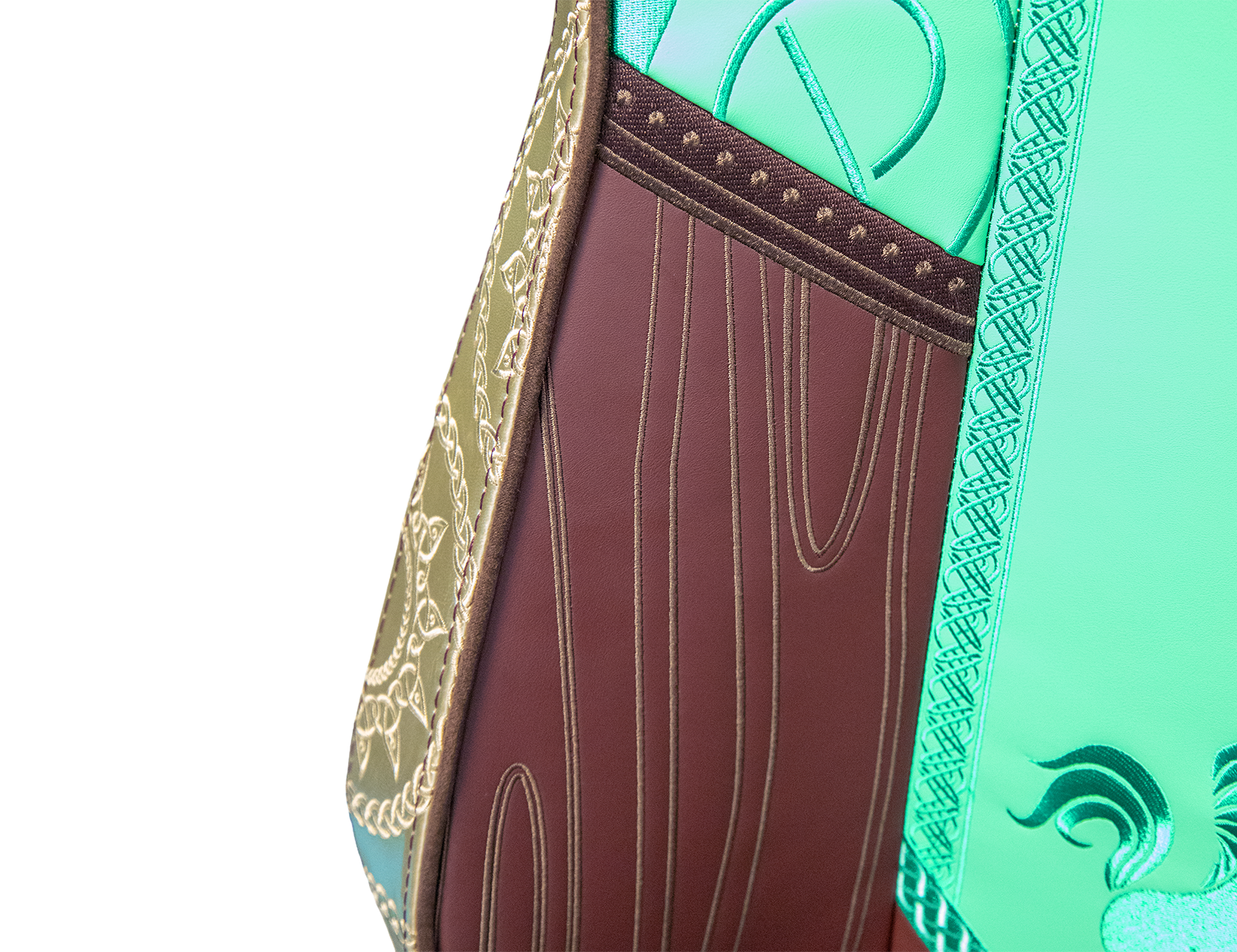 silla gaming Monarch The Lord Of The Rings Rohan detalle laterales