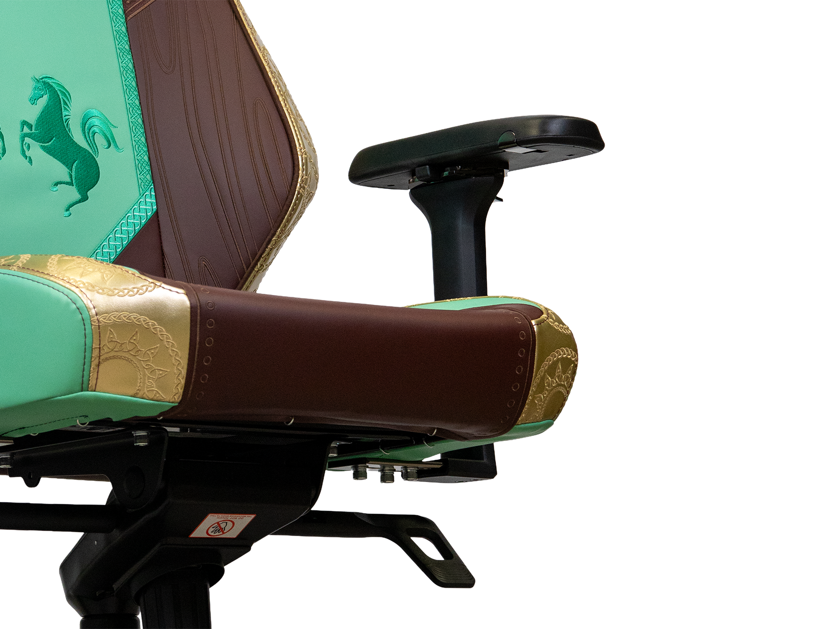 silla gaming Monarch The Lord Of The Rings Rohan detalles asiento