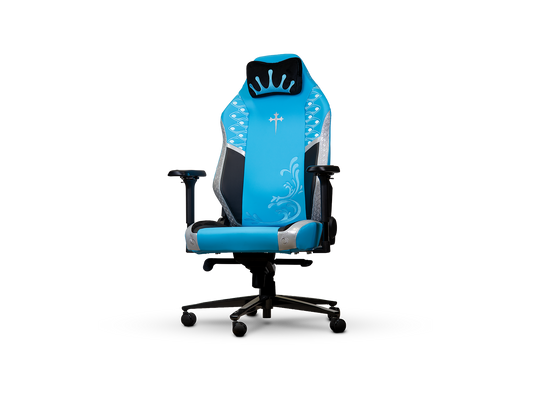 Silla gaming oficial Black Clover Noelle Monarch Edition vista general frontal ligeramente girada
